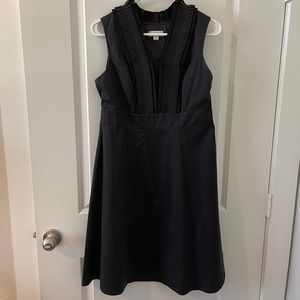 Merona black fit and flare dress, size 8
